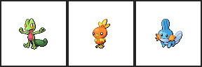pokemon iniciales de hoenn png